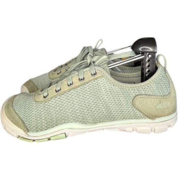 Womens Keen Hush Knit CNX 1020372 Textile Athletic Hiking Sneaker Size 7.5 Green - Picture 1 of 6
